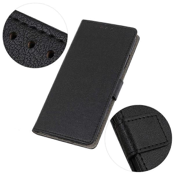 Plånboksfodral i Läder med Ställ för iPhone 16 Pro