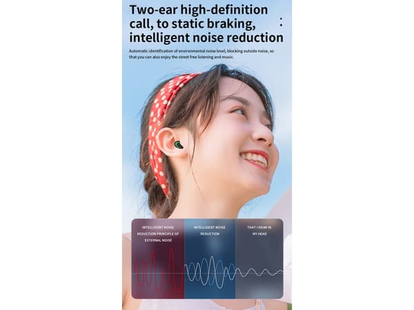 Svarta Bluetooth Hifi Stereo Hörlurar