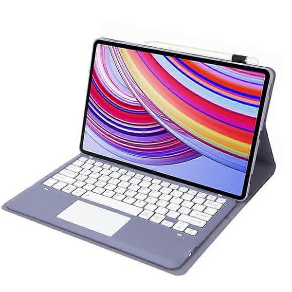 Läderfodral för Xiaomi Redmi Pad Pro A0N11-A Tablet + Bluetooth Touchpad Tangentbord