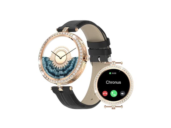 Smartklokke for kvinner Bluetooth-anrop Ios/Android Svart