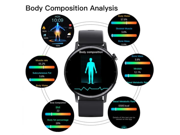 F67Pro Smartwatch Bluetooth Opkald Multifunktionel Vandtæt med Iphone Samsung Android Brun