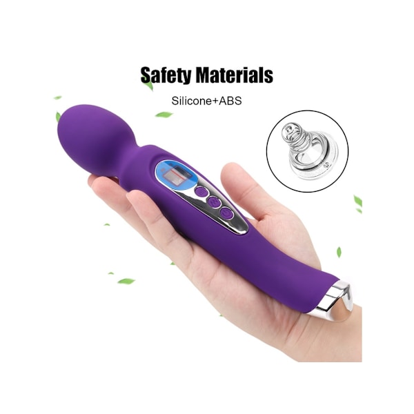 USB Uppladdningsbar Massage Vibrator Med Flera Frekvenser För Vuxna (Rosa)