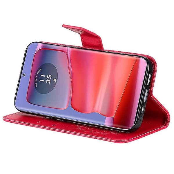 Läderfodral med plånboksställ för Motorola Edge 50 Pro 5G