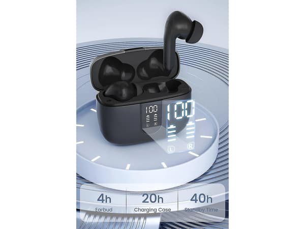 Vattentäta In-Ear Bluetooth Stereo Hi-Fi Hörlurar Grå