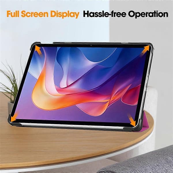 Halkfritt läderfodral kompatibelt med Xiaomi Redmi Pad 2 och surfplatteställ