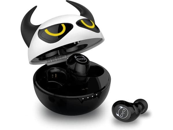 Dubbla Touch Control Bluetooth Hörlurar Svart