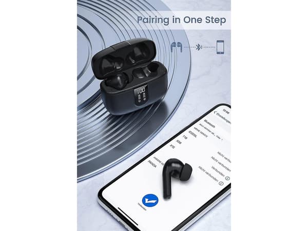 Vattentäta In-Ear Bluetooth Stereo Hi-Fi Hörlurar Grå