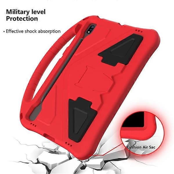 EVA-etui kompatibelt med Samsung Galaxy Tab S10+ med stropp og stativ, egnet for barn