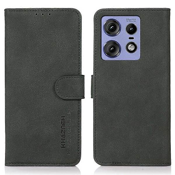 För Motorola Edge 50 Pro 5G Fodral PU Läder Visningsställ 2 Kortfack Telefonfodral