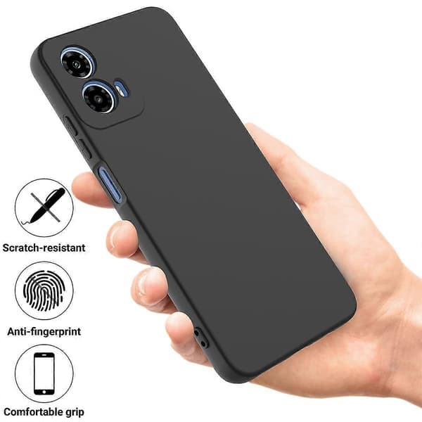 Flytande silikonfodral med fiberglasfoder för Motorola Moto G34 5G