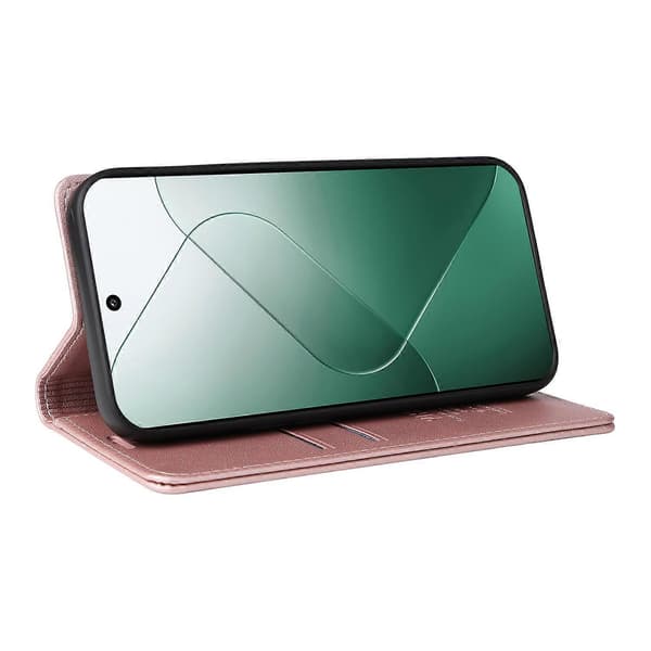 Anti-fall PU läderfodral för Xiaomi 14 med plånboksdesign