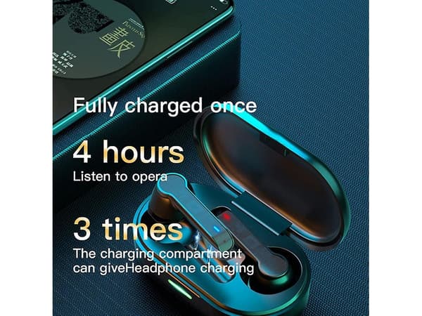 Brusreducerande Bluetooth Stereo Hörlurar Vita