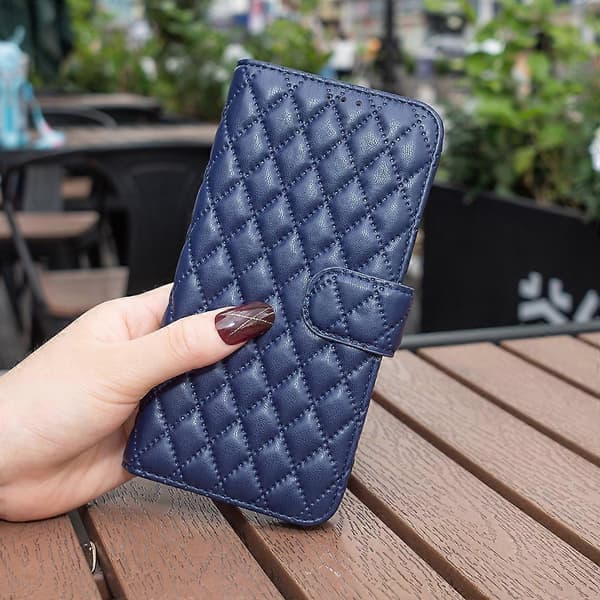 Style-14 for Xiaomi Redmi Note 13 Pro 5G Rombe-deksel PU-Lær Folio Flip-deksel