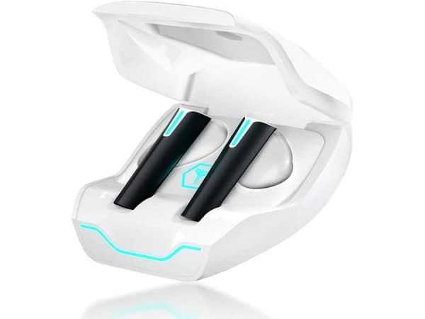 True Wireless TWS Tempo Bluetooth Vattentäta Hörlurar Vit