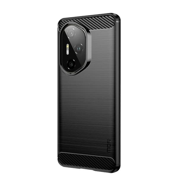 Kolfiber Borstad Textur Mjukt TPU-skal för Honor 300 Pro Baksida