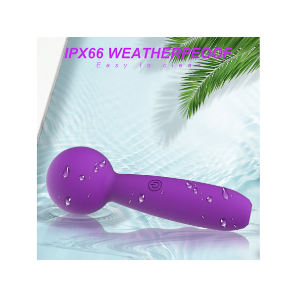 Mini Elektrisk Massage Vibrator med 10 Frekvenser för Kvinnor (Svart)
