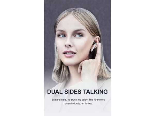 Bluetooth-hörlurar utan standby-tid, rosa