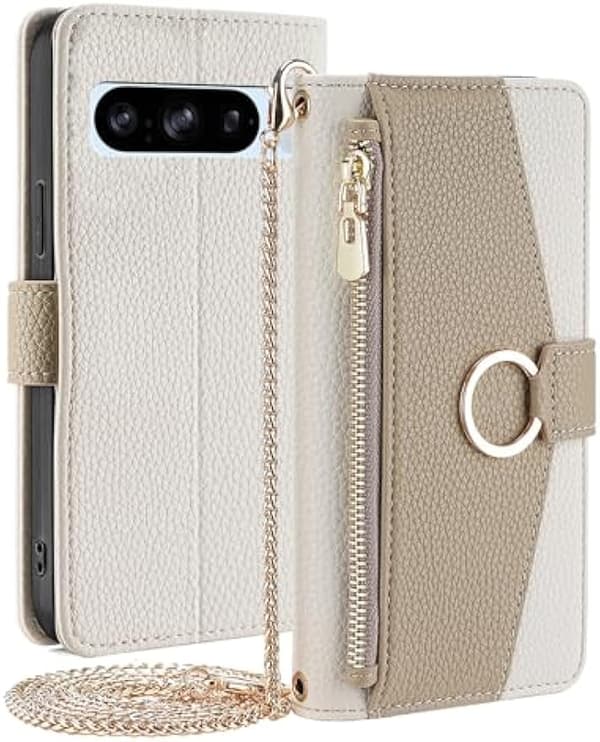 Plånboksfodral - Google Pixel 8 Pro - PU Läder - Axelrem - Stötsäker Blue Google Pixel 8 Pro