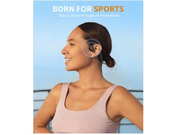 Bluetooth Öppna Örat Hörlurar Svart