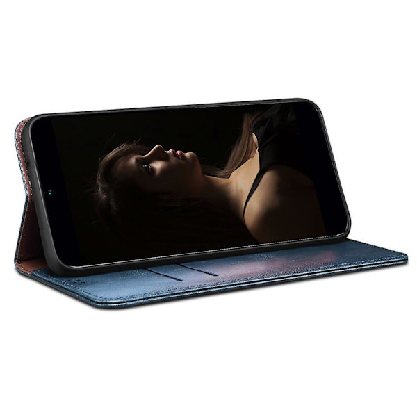 Flipfodral i vaxig hästtextur läder för Motorola Edge 50 Ultra 5G / Moto X50 Ultra 5G