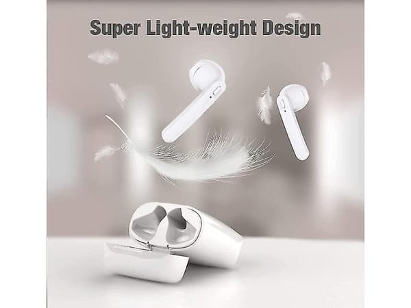Vattentäta Bluetooth Hörlurar med Brusreducering Vit