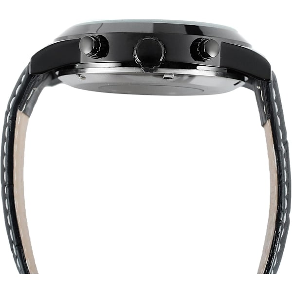Unik design för män, lyxig automatisk tourbillonklocka i populär stil med läderarmband