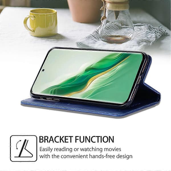För Huawei nova 12 5G Mobilskal Kortfack Konstläder Textur Flipfodral