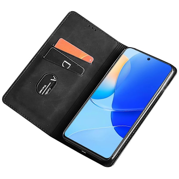 För Huawei P60/P60 Pro PU Läder Korthållare Telefonfodral Hudvänlig Ställ Smartphone Skal