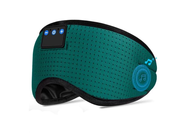 Trådlösa Hörlurar Siden Ögonmask Bluetooth Grön