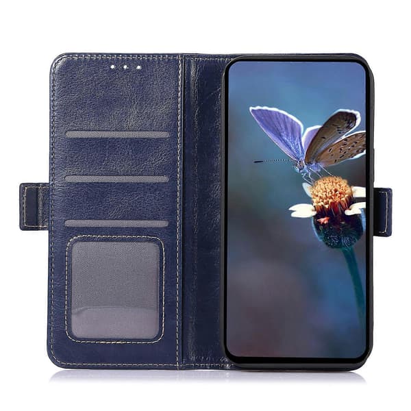 Fodral med kortfack, folio-ställ, telefonskydd för Xiaomi Redmi Note 13 Pro 4G/Poco M6 Pro 4G
