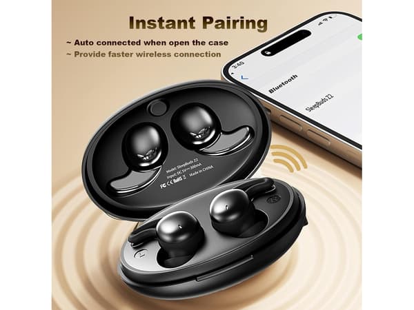 Trådlösa hörlurar Bluetooth brusreducerande hörlurar lila