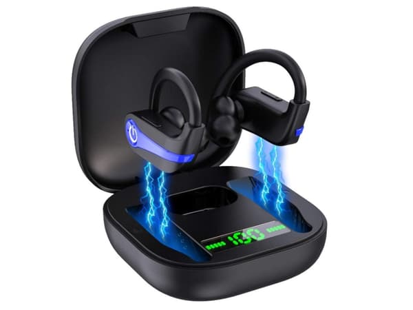 Brusreducerande Bluetooth-hörlurar med bas, svarta
