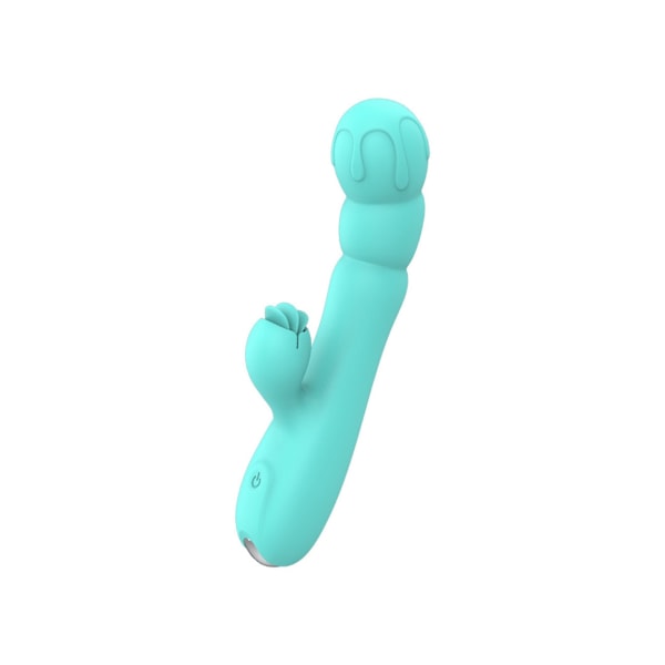 2 i 1 Tungslickande Vibrator med 9 Lägen för Kvinnor (Blå)