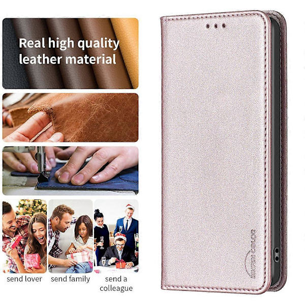 för Xiaomi Redmi Note 13 5G Läderfodral Magnetisk Stängning Flip Telefonfodral