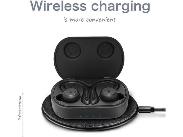 TWS In-Ear True Wireless Bluetooth Vattentäta Hörlurar Rosa