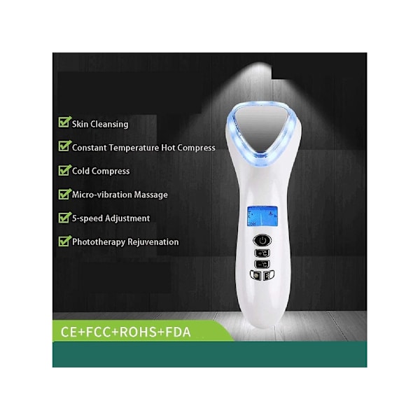 Skönhetsinstrument Varm och Kall Massageinstrument Hudföryngring Anti-Aging Anti-Akne Slimmande Massageapparat YEMAESRE