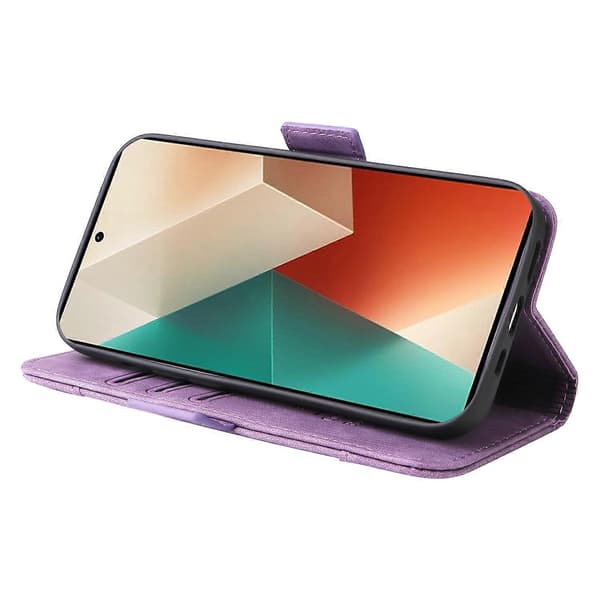 Läderfodral med tryck för Xiaomi Redmi Note 13 5G