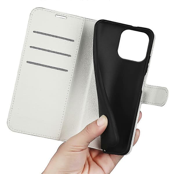 iPhone 16 Pro Max Læder Wallet Case med Lychee-tekstur til Mobiltelefon
