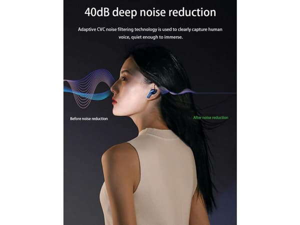 Hörlurar Standby Tid Reduktion Bluetooth Grå