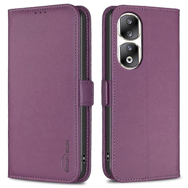 Læder Wallet Cover Stand til Honor 90 Pro Telefon Case
