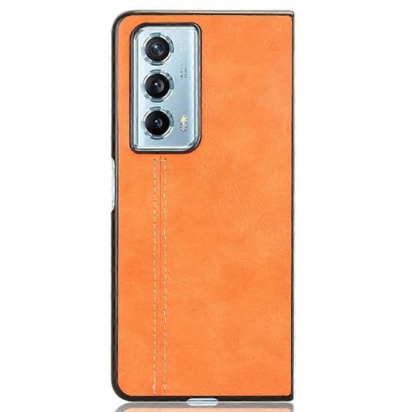 Cowhide Texture PU+PC Anti-fall Telefonfodral för Honor Magic Vs2 5G