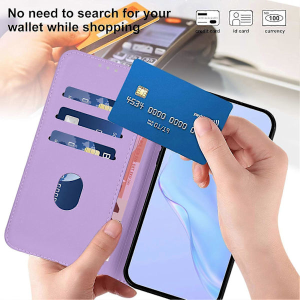 För Honor X7c 4G/Honor 200 Smart 5G/Honor X7c 5G Enfärgat Flip Läderplånboksfodral med Rem