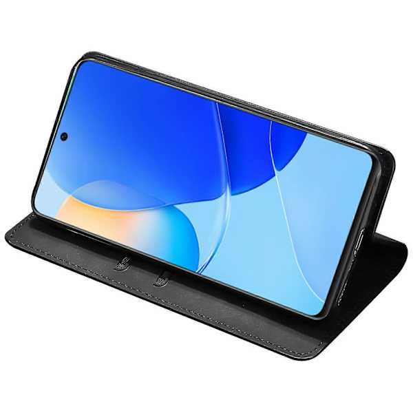 För Huawei P60/P60 Pro PU Läder Korthållare Telefonfodral Hudvänlig Ställ Smartphone Skal