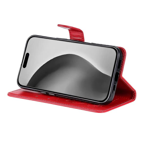 iPhone 16 Pro Max -kotelo PU-nahkaa, kissa-mehiläiskuvio