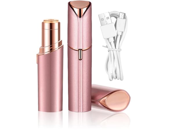 Abs304 Mini Bærbar Epilator for Ansiktshår Rosa