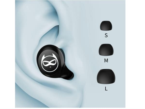 Brusreducerande Touchkontroll Bas Bluetooth Vattentäta Hörlurar Svart