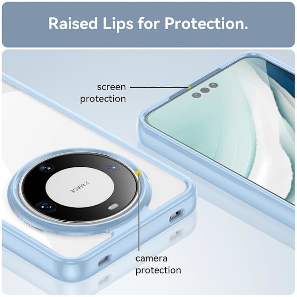 För Huawei Mate 60 Pro Skal TPU+Akryl Fallsäkert Mobilskal