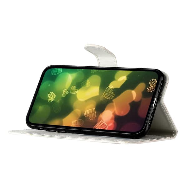 Skyddande plånboksfodral för Motorola Moto E20/E30/E40, mönstertryck PU-läder flipfodral