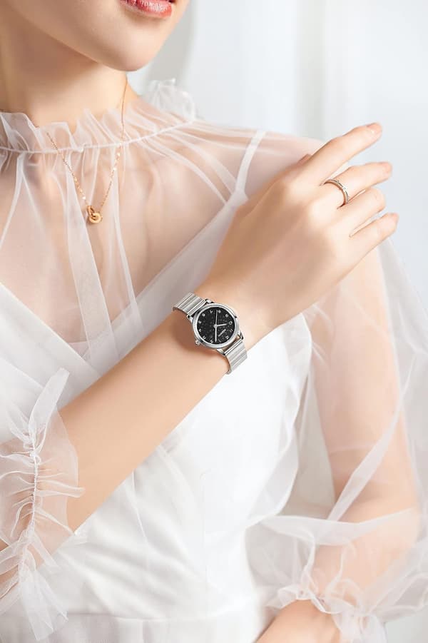 Dameur Minimalistisk Quartz Ur Casual Ur Rustfrit Stål Ur
