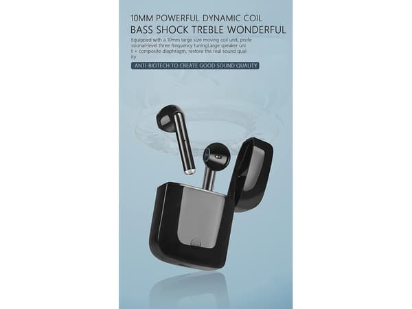 Brusreducerande Bluetooth Deep Bass Hörlurar Svart